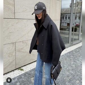 Zara oversized wool coat !